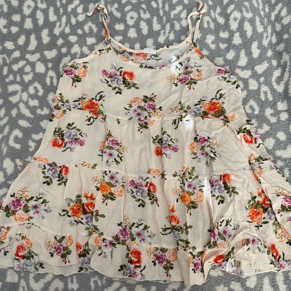 POETRY floral tiered tank top no size